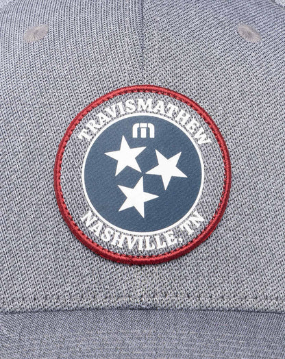 TravisMathew | Whiskey Neat Fitted Hat - Heather Quiet Shade