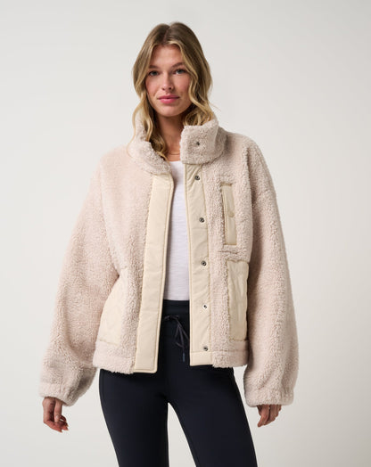 TravisMathew | Clubside Sherpa Jacket - Brazilian Sand