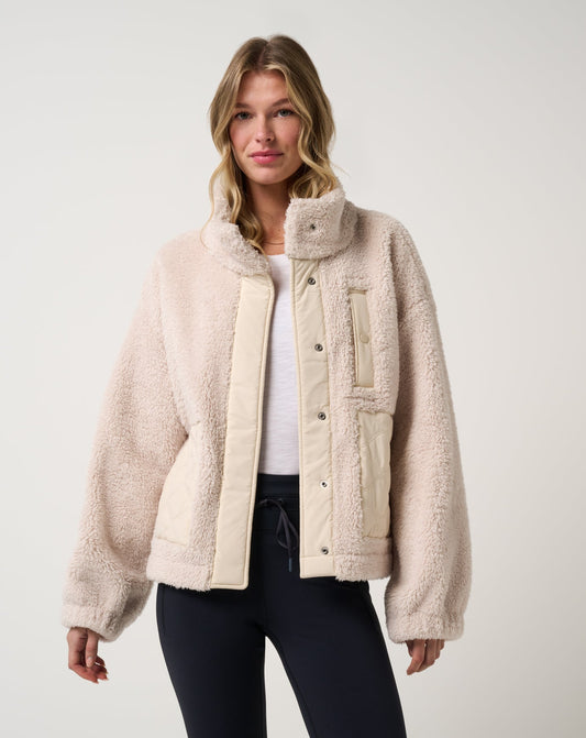 TravisMathew | Clubside Sherpa Jacket - Brazilian Sand