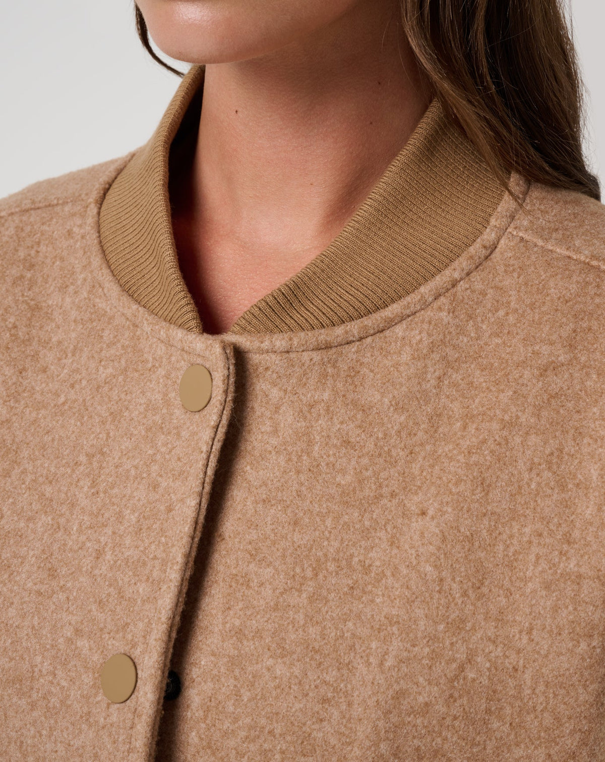 TravisMathew | Clubside Varsity Bomber - Heather Chestnut Multi