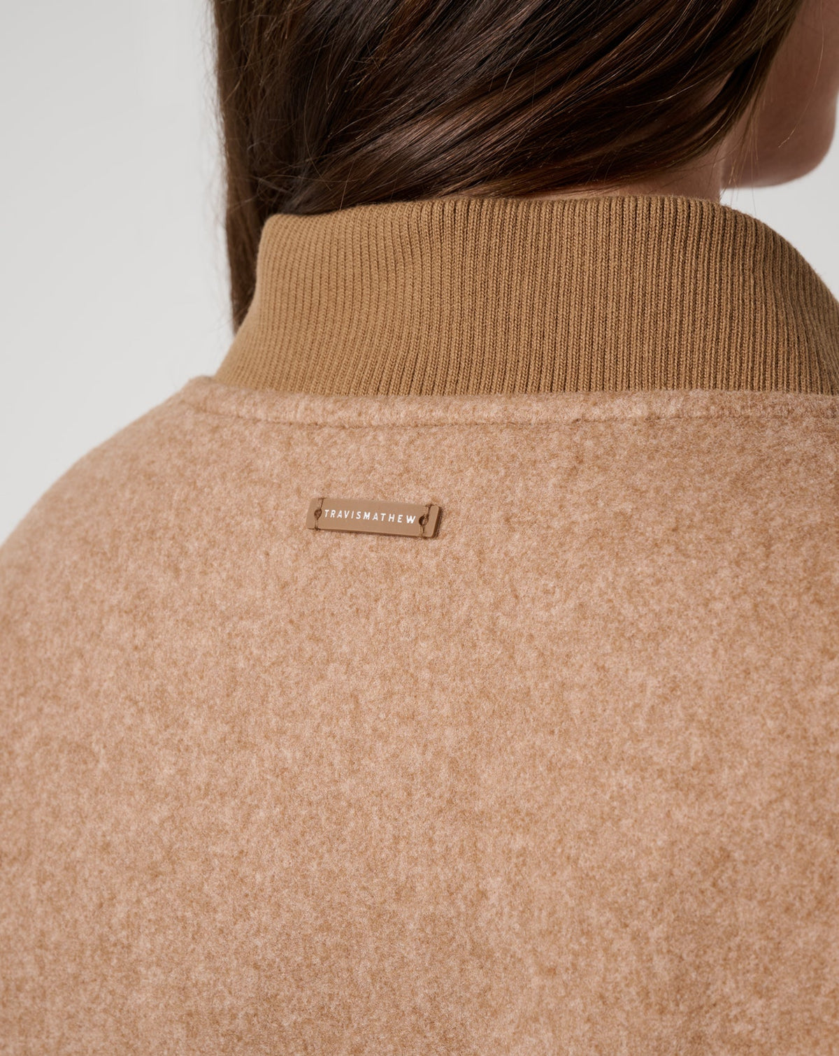 TravisMathew | Clubside Varsity Bomber - Heather Chestnut Multi