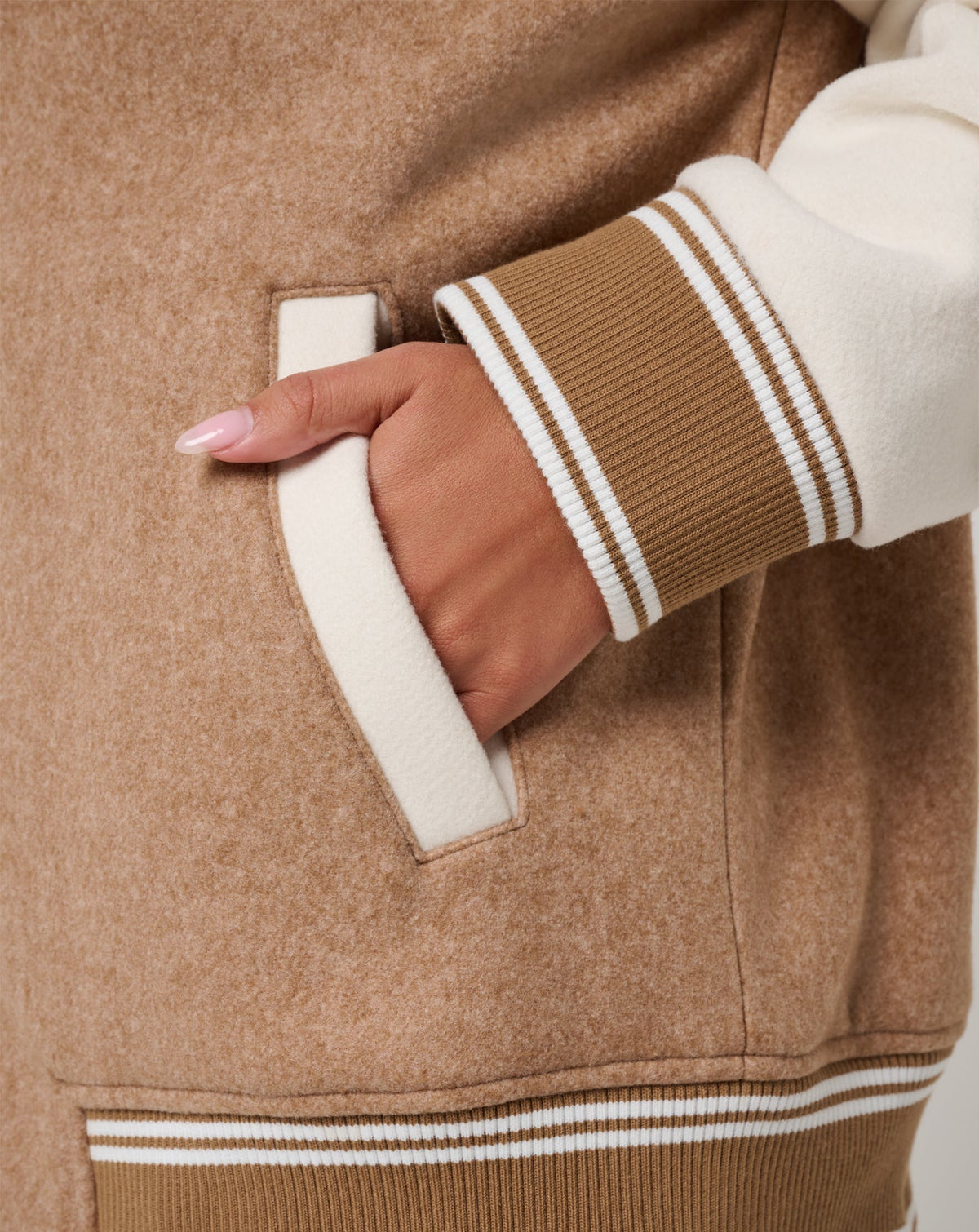 TravisMathew | Clubside Varsity Bomber - Heather Chestnut Multi