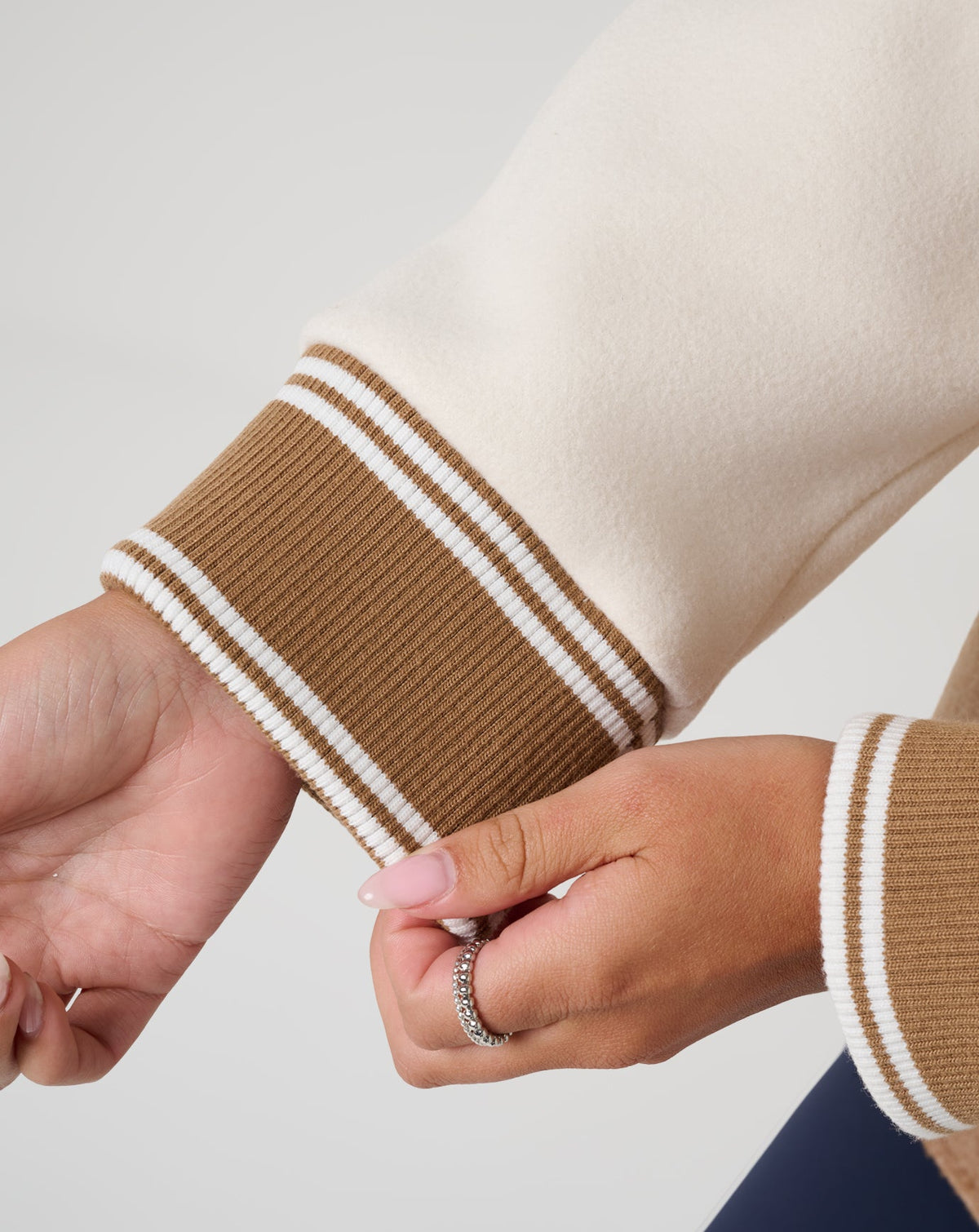 TravisMathew | Clubside Varsity Bomber - Heather Chestnut Multi