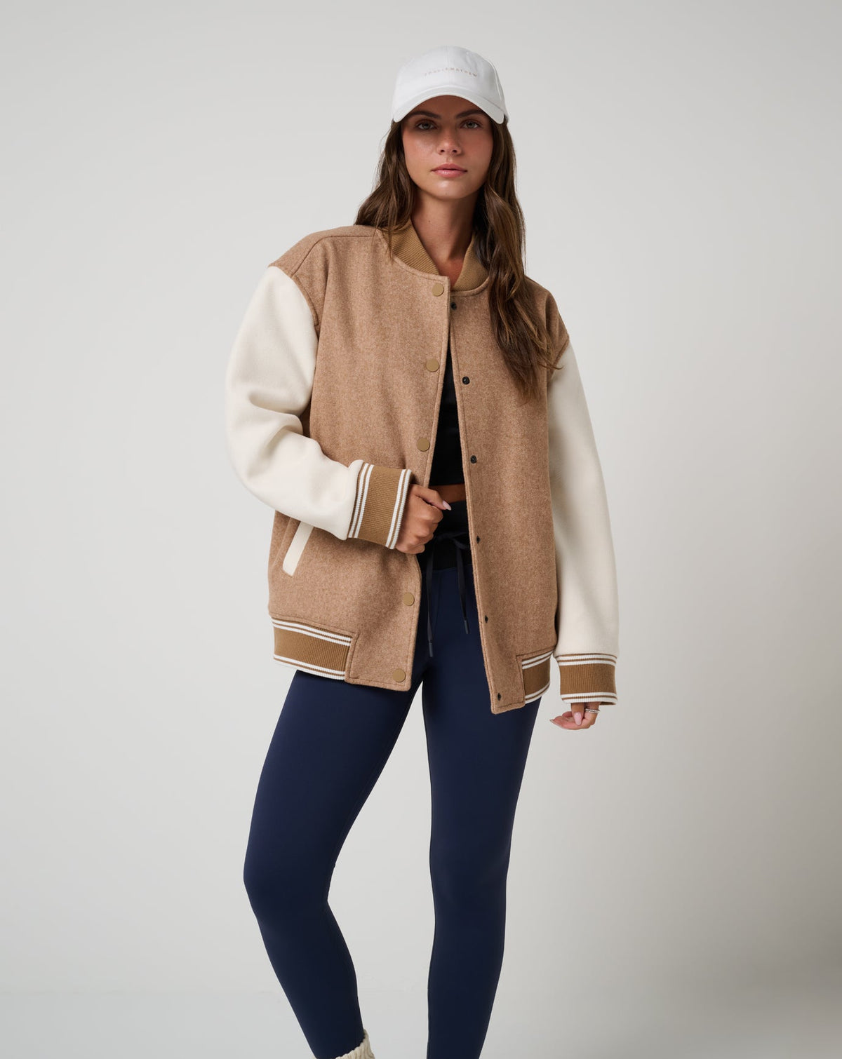 TravisMathew | Clubside Varsity Bomber - Heather Chestnut Multi