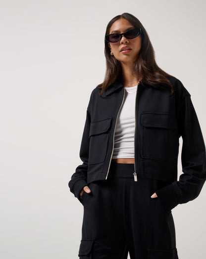 TravisMathew | Friday Doubleknit Utility Jacket - Black
