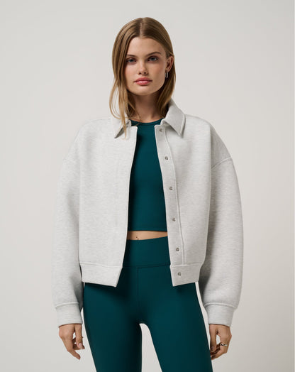 TravisMathew | Cloudscape Button Down - Heather Light Grey