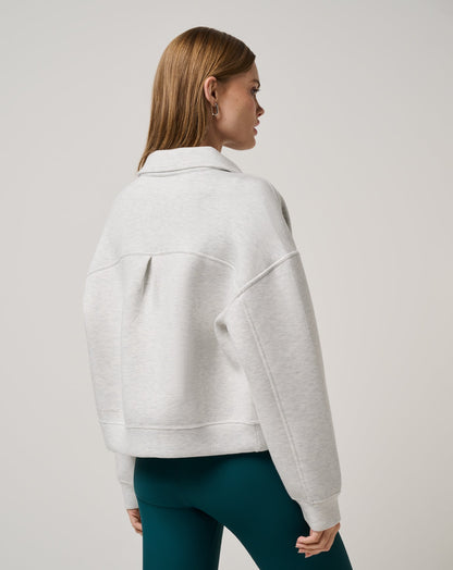 TravisMathew | Cloudscape Button Down - Heather Light Grey