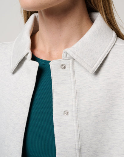 TravisMathew | Cloudscape Button Down - Heather Light Grey