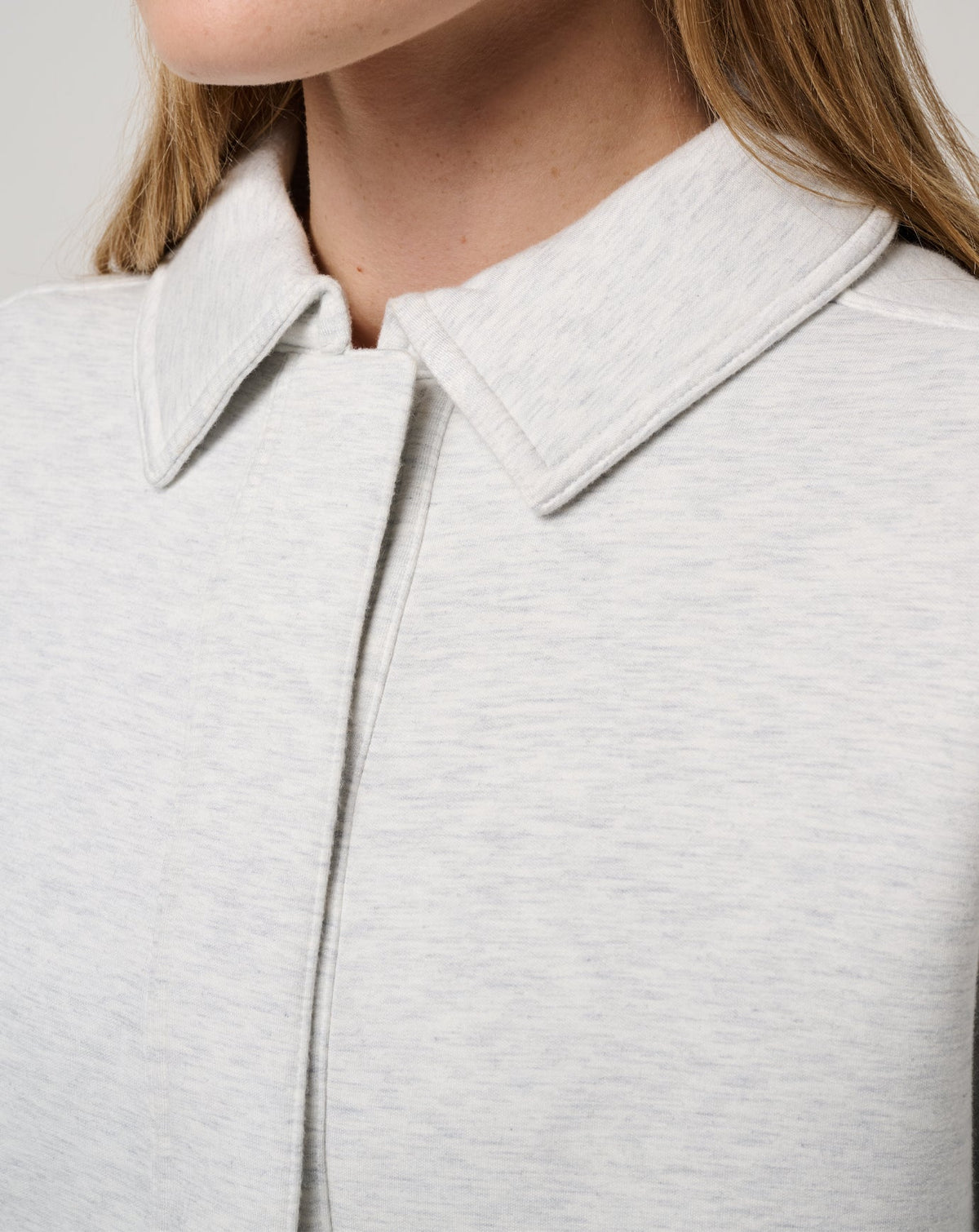TravisMathew | Cloudscape Button Down - Heather Light Grey