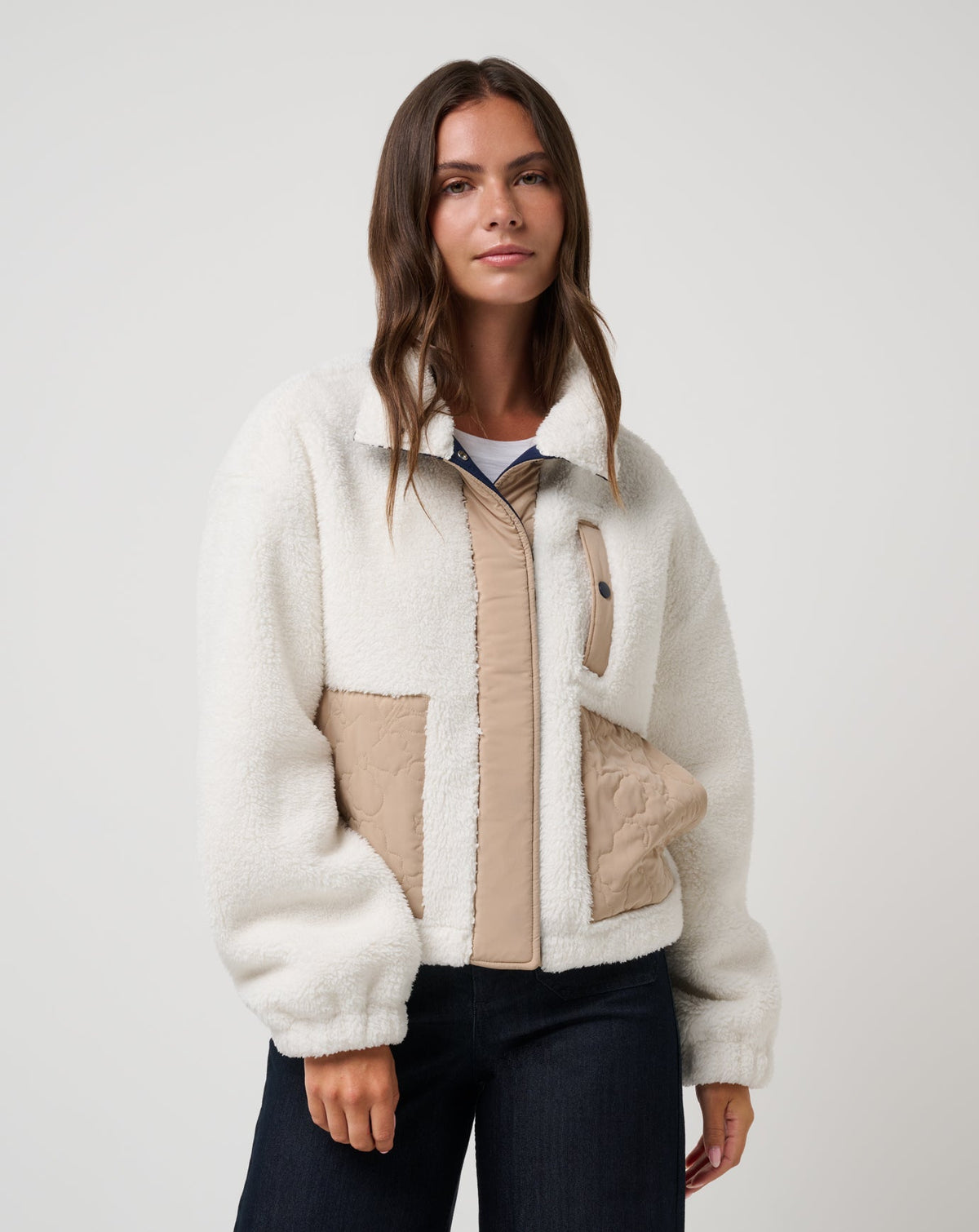 TravisMathew | Artful Sherpa Jacket - Snow White