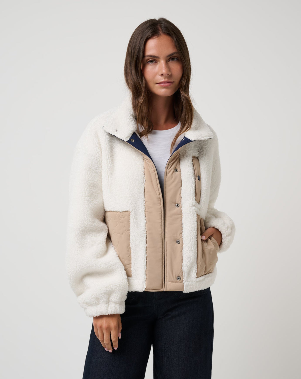 TravisMathew | Artful Sherpa Jacket - Snow White