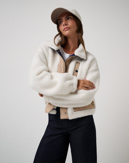 TravisMathew | Artful Sherpa Jacket - Snow White