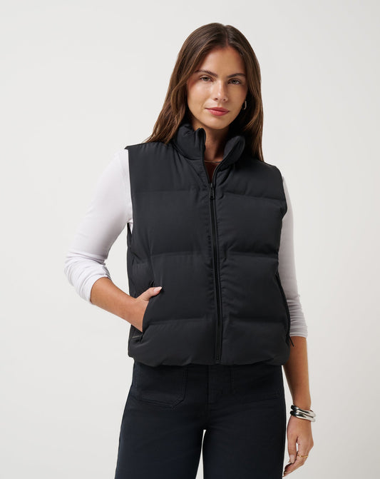 TravisMathew | Moontide Bonded Puffer Vest - Black
