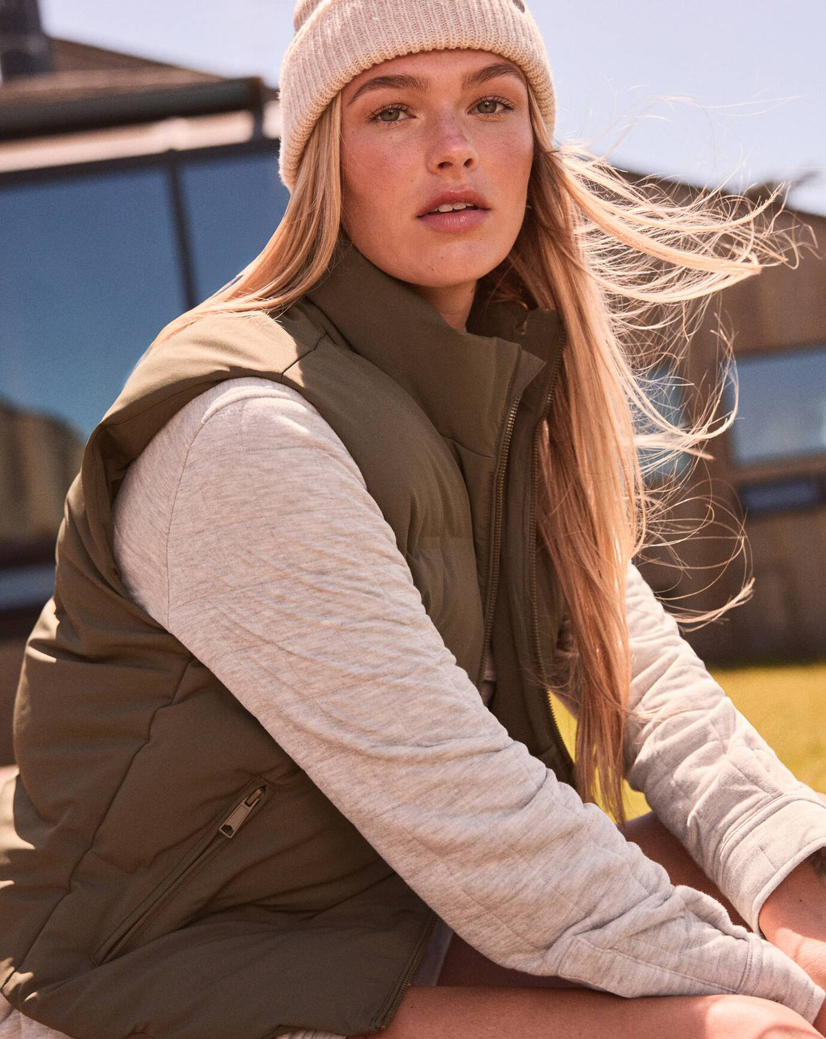 TravisMathew | Moontide Bonded Puffer Vest - Grape Leaf