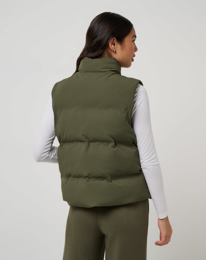 TravisMathew | Moontide Bonded Puffer Vest - Grape Leaf