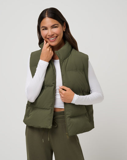 TravisMathew | Moontide Bonded Puffer Vest - Grape Leaf