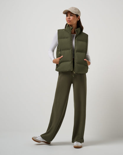 TravisMathew | Moontide Bonded Puffer Vest - Grape Leaf