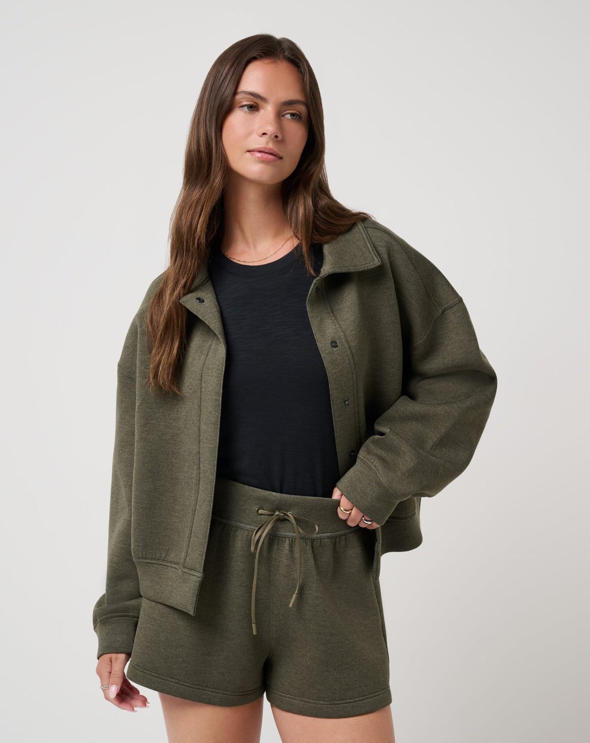 TravisMathew | Cloudscape Button Down - Heather Grape Leaf