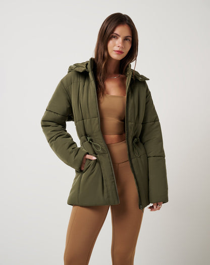 TravisMathew | Mont Blanc Hood Puffer - Grape Leaf