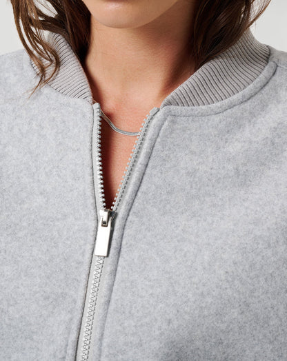 TravisMathew | Rustic Retreat Bomber - Heather Light Grey