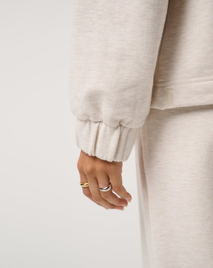 TravisMathew | Cloud Fleece Clubside Half Zip - Heather Brazillian Sand
