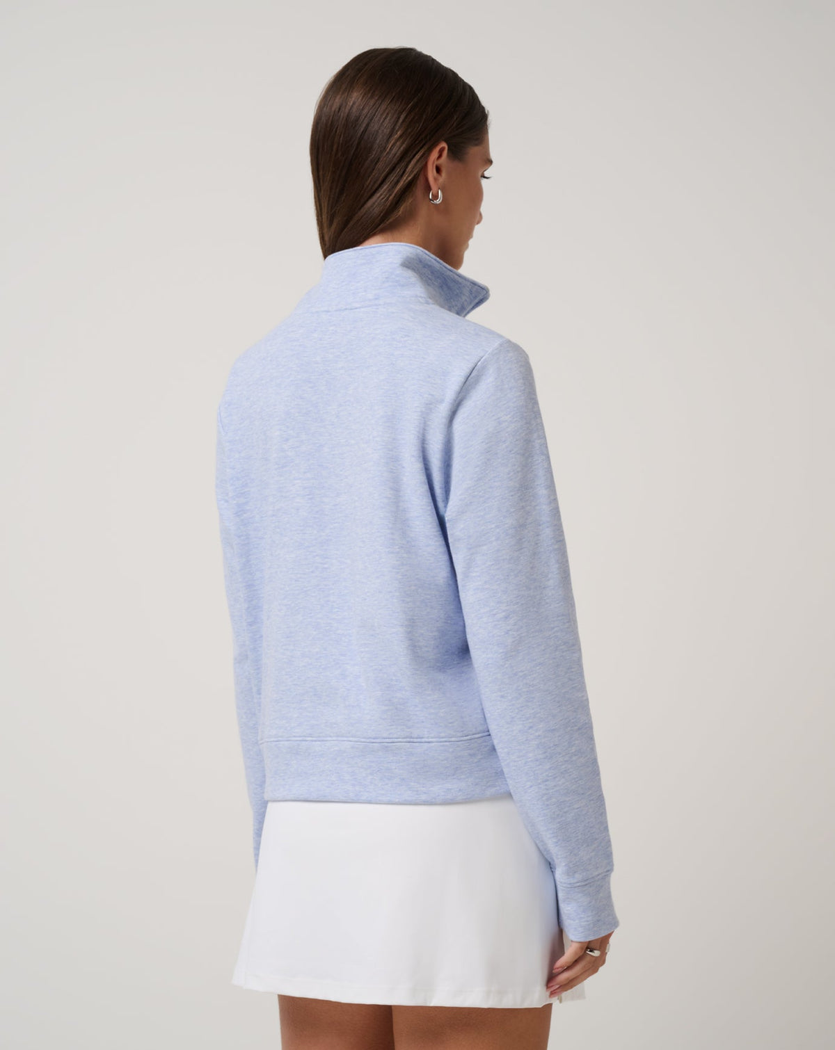 TravisMathew | Cloud Fleece Half Zip 2.0 - Heather Soft Blue