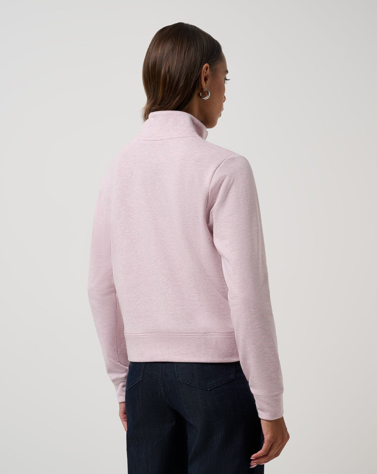 TravisMathew | Cloud Fleece Half Zip 2.0 - Heather Violet Ice