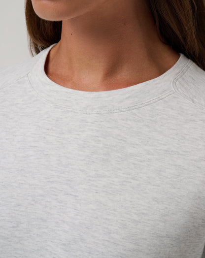 TravisMathew | Skyloft Soft Crew - Heather Light Grey