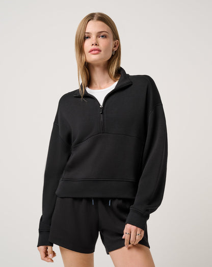 TravisMathew | Skyloft Soft Half Zip 2.0 - Black