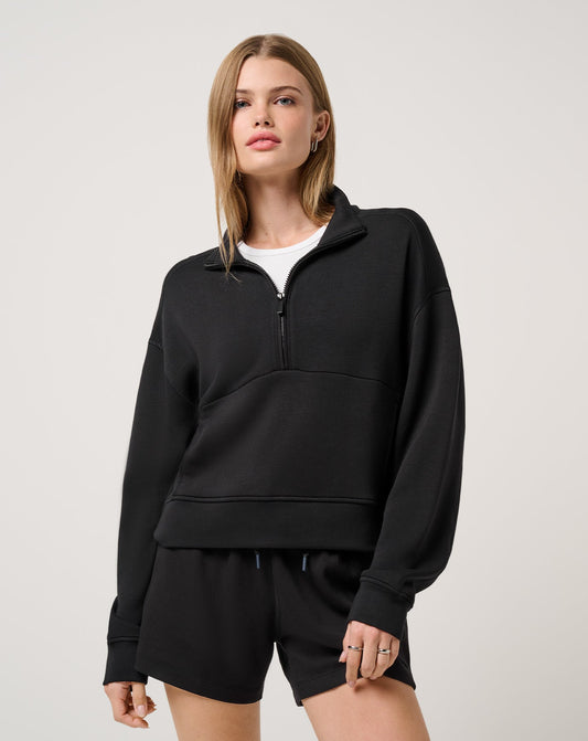 TravisMathew | Skyloft Soft Half Zip 2.0 - Black