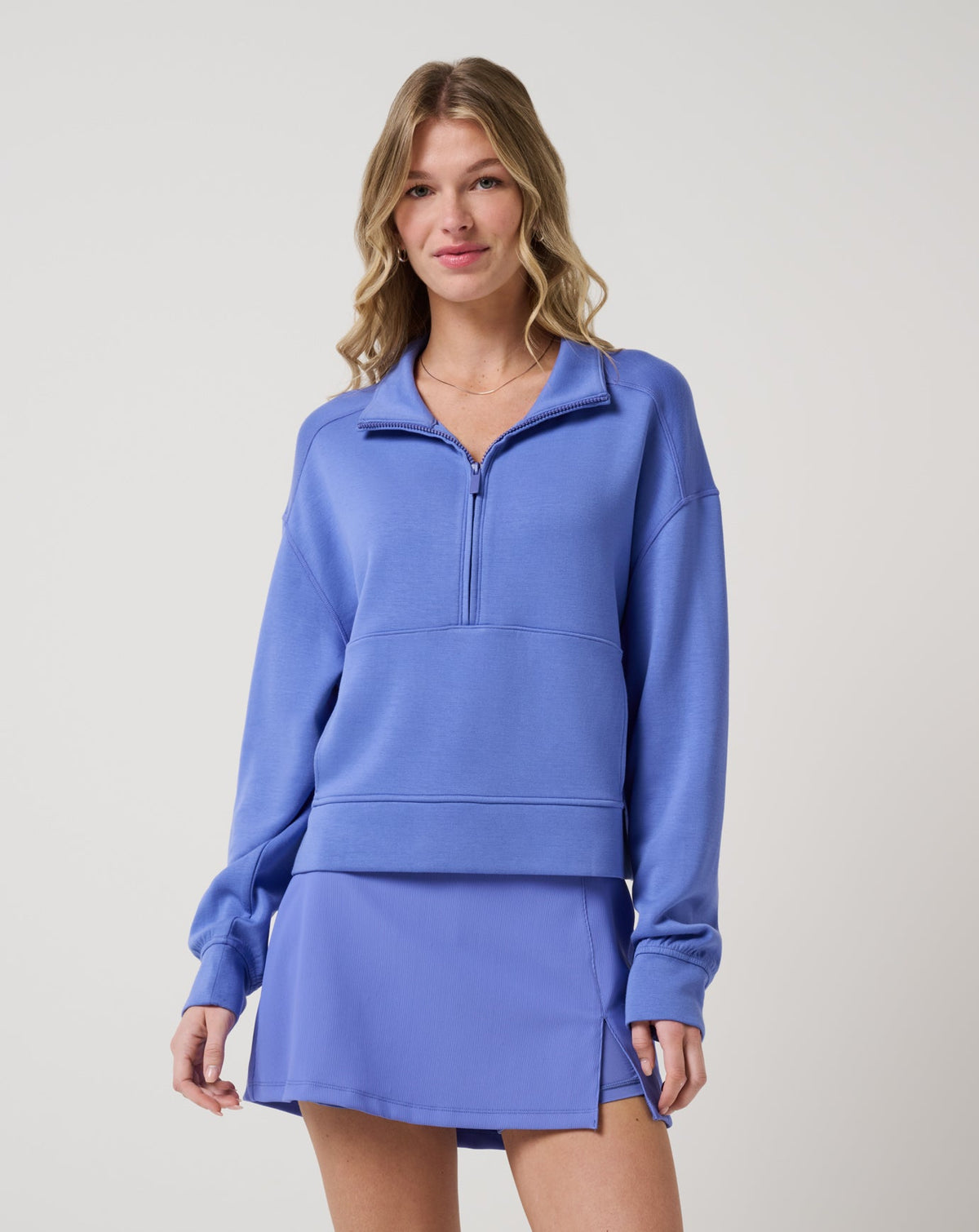 TravisMathew | Skyloft Soft Half Zip 2.0 - Baja Blue