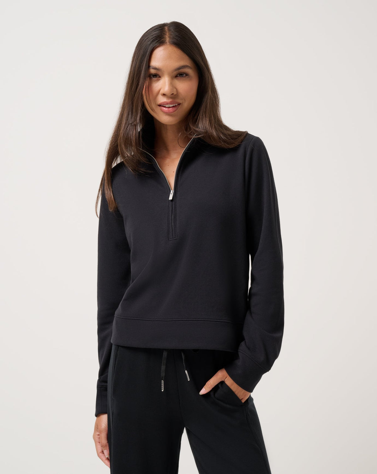 TravisMathew | Cloud Fleece Half Zip 2.0 - Black