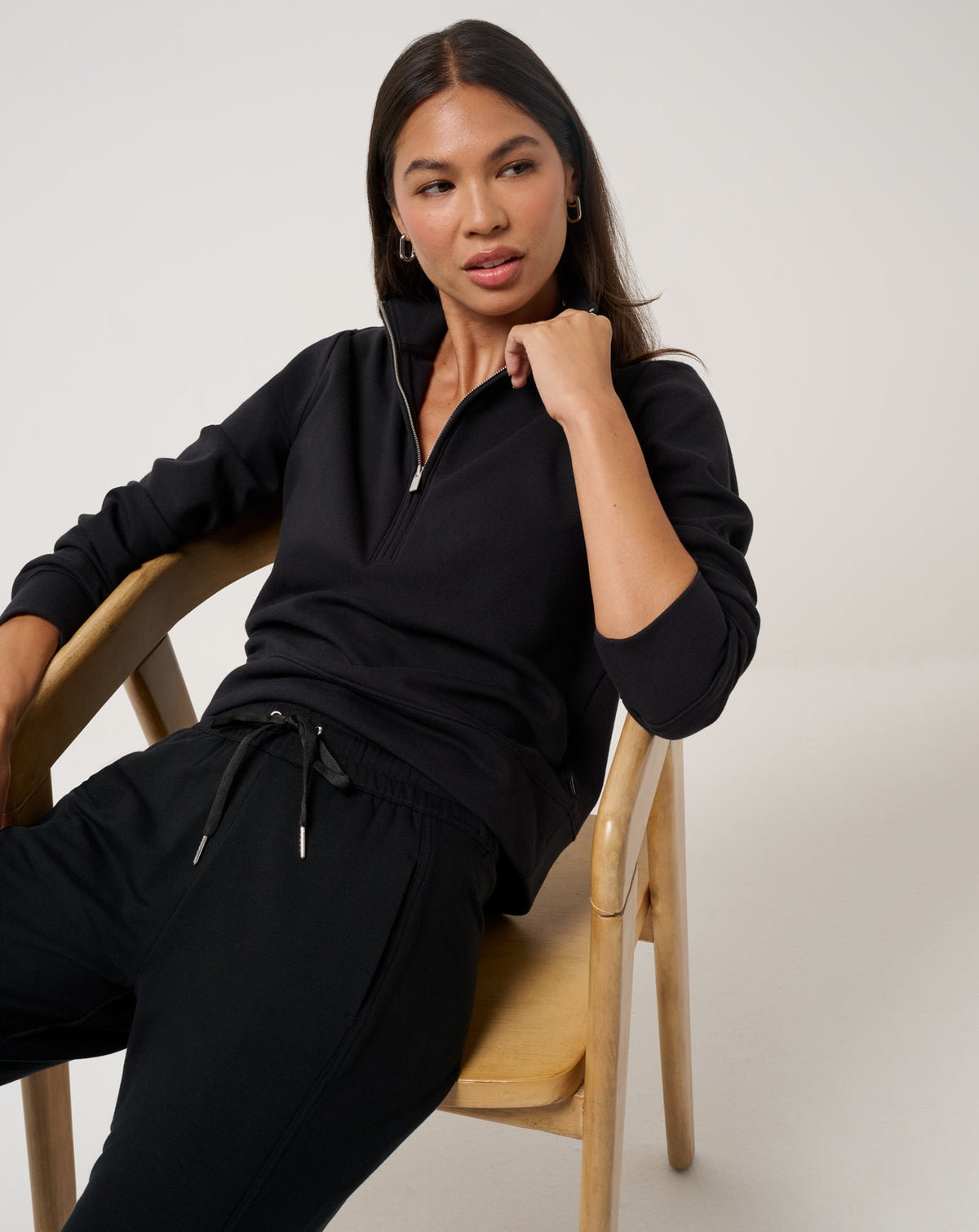 TravisMathew | Cloud Fleece Half Zip 2.0 - Black