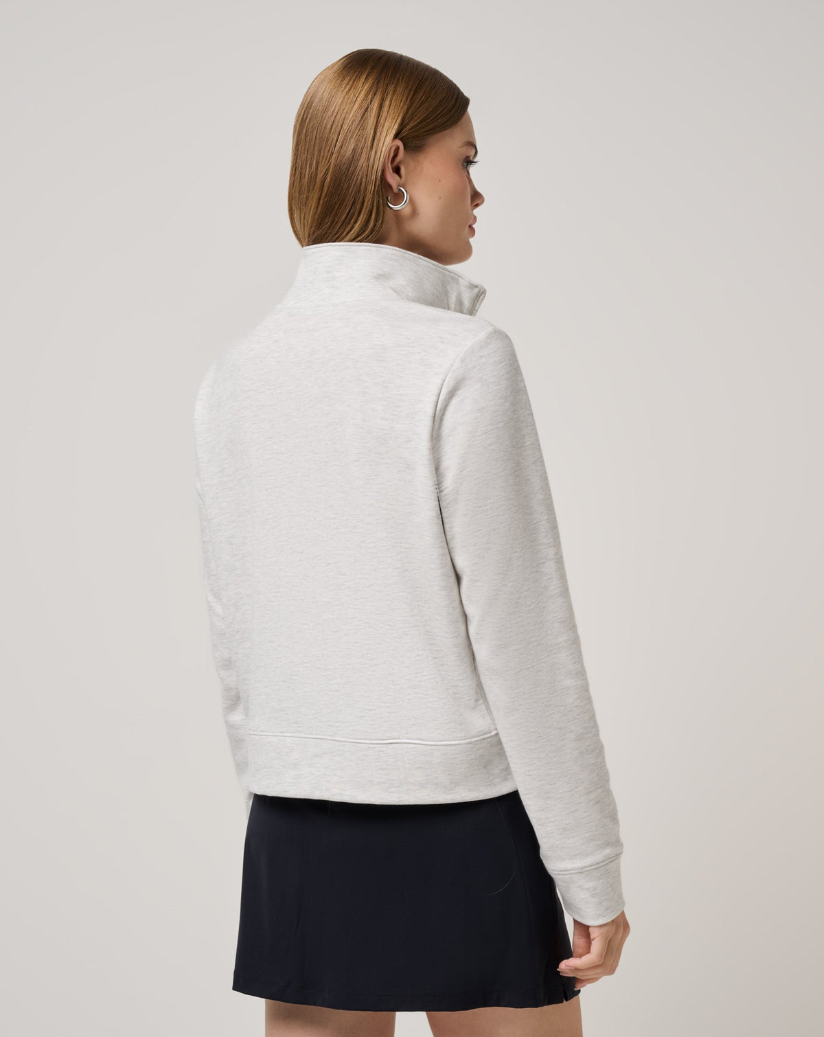 TravisMathew | Cloud Fleece Half Zip 2.0 - Heather Light Grey