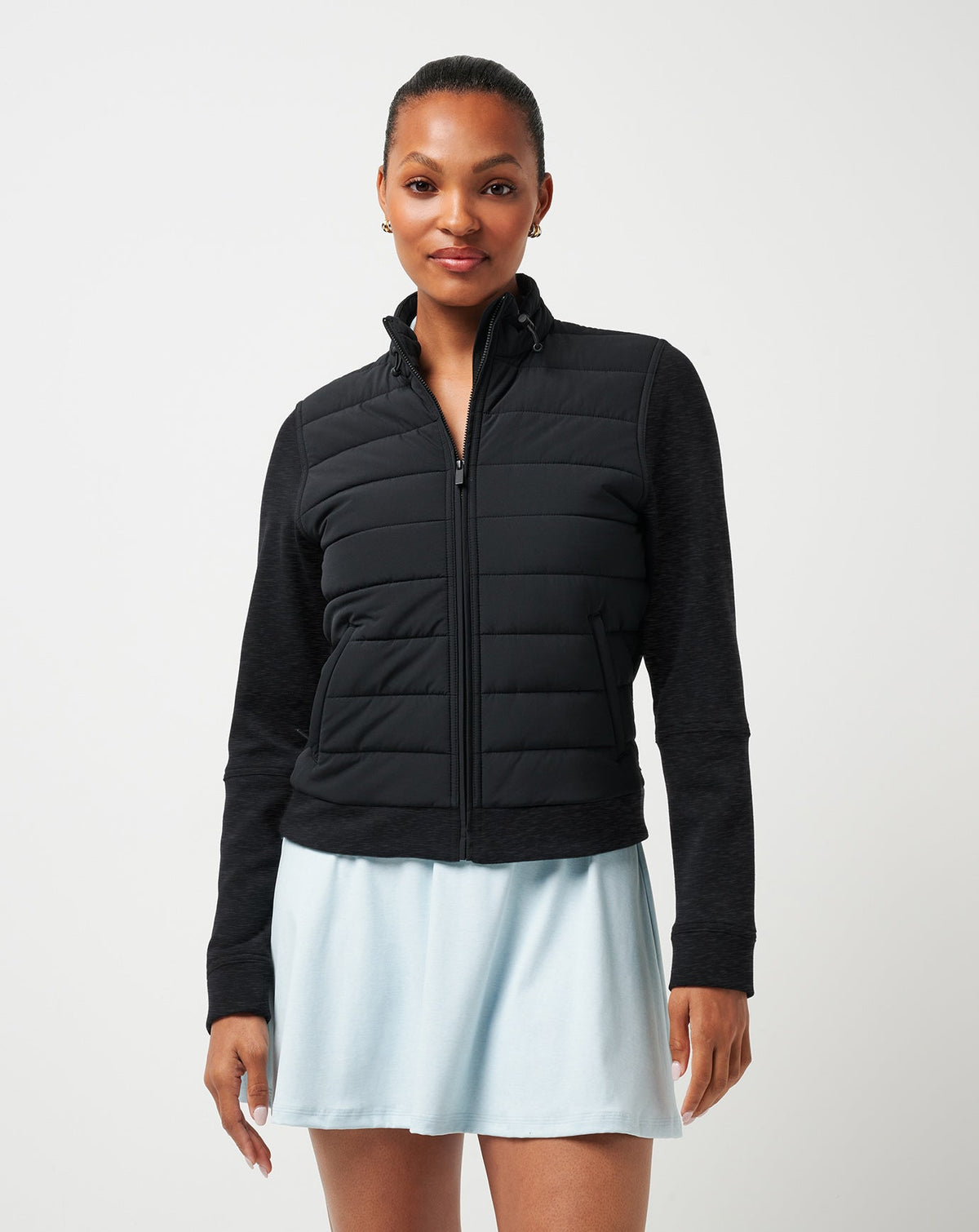TravisMathew | Skyloft Soft Espresso Martini Full Zip - Heather Black