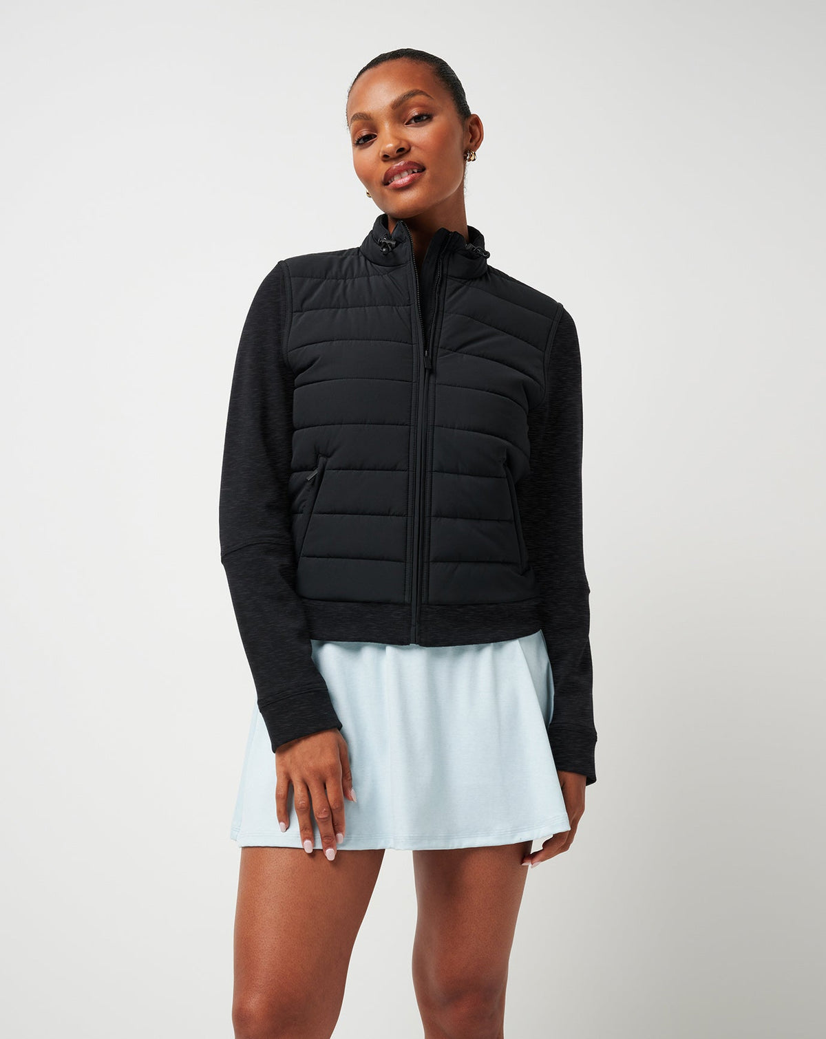 TravisMathew | Skyloft Soft Espresso Martini Full Zip - Heather Black