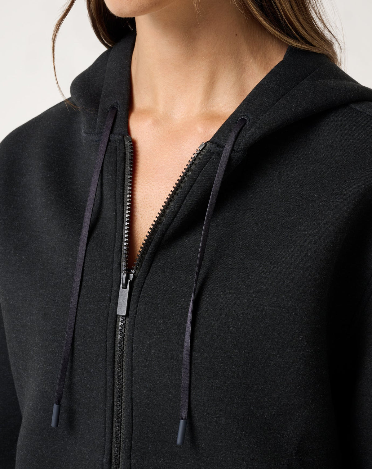 TravisMathew | Cloudscape Zip Hood - Heather Black