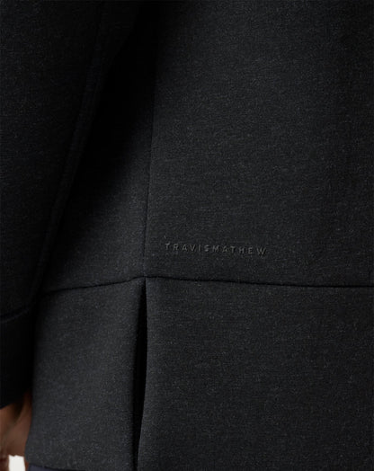 TravisMathew | Cloudscape Zip Hood - Heather Black