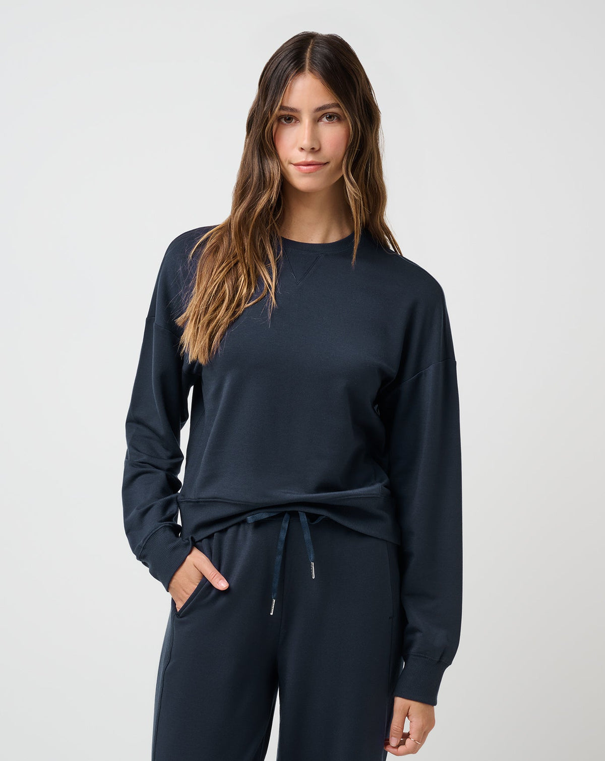 TravisMathew | Cloud Terry Crew - Navy Blazer