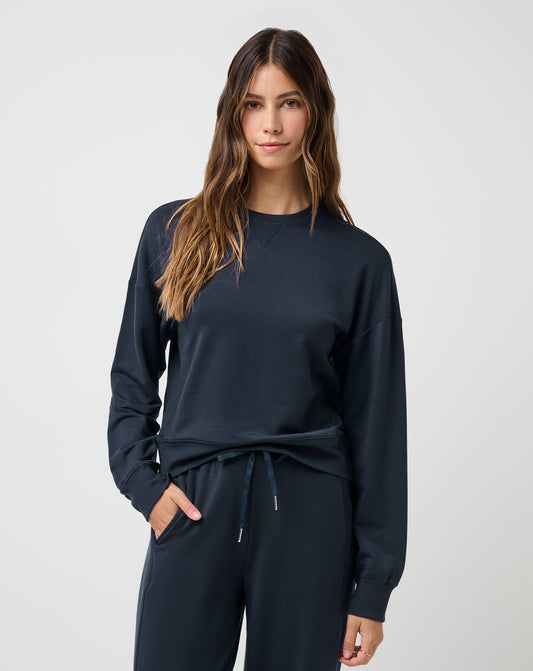 TravisMathew | Cloud Terry Crew - Navy Blazer