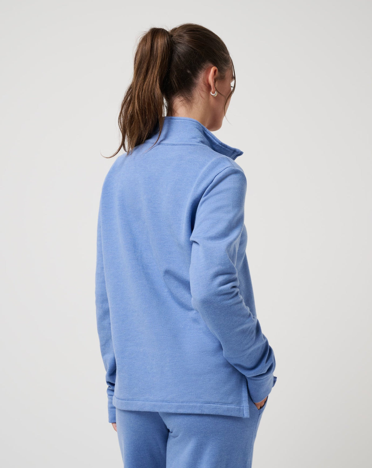 TravisMathew | Chance Encounter 2.0 Cloud Half Zip - Heather Baja Blue