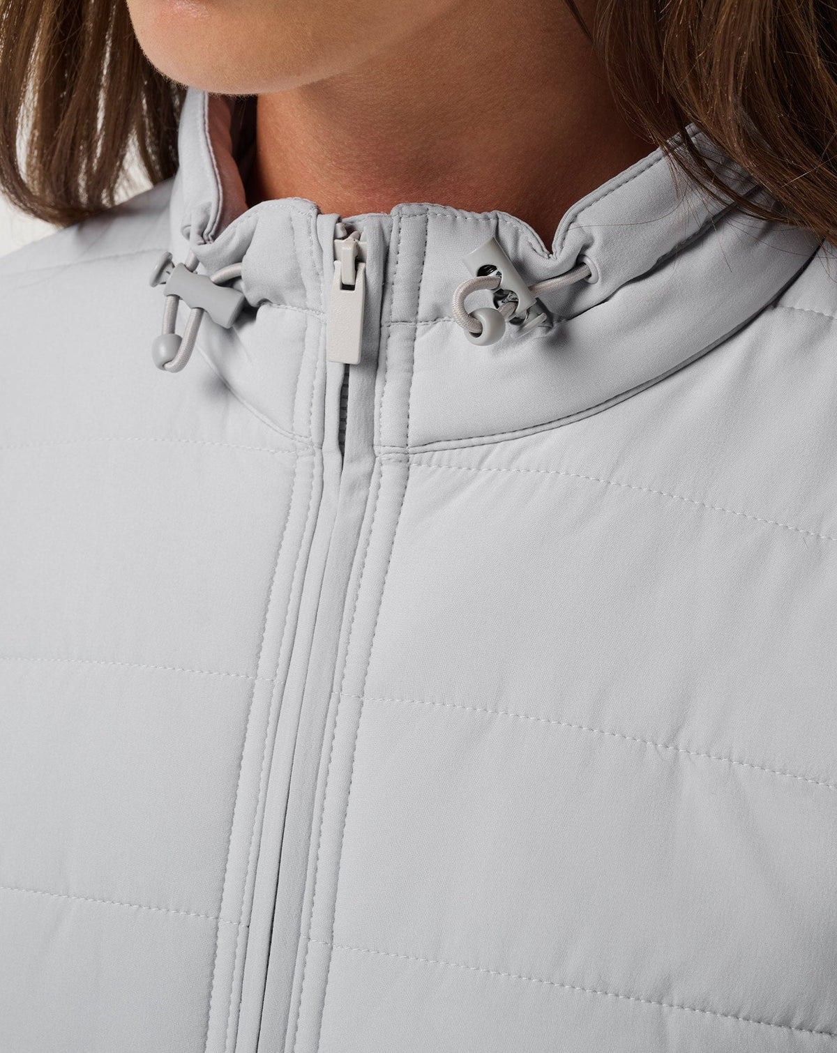 TravisMathew | Skyloft Soft Espresso Martini Full Zip - Heather Light Grey