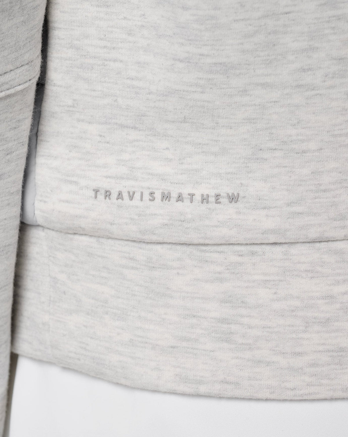 TravisMathew | Skyloft Soft Espresso Martini Full Zip - Heather Light Grey
