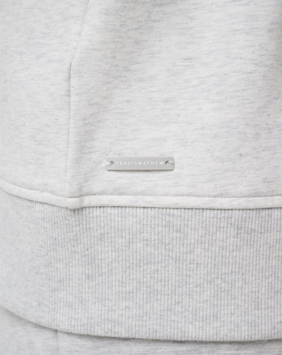 TravisMathew | Off Script 2.0 Cloud Full Zip Hoodie - Heather Light Grey