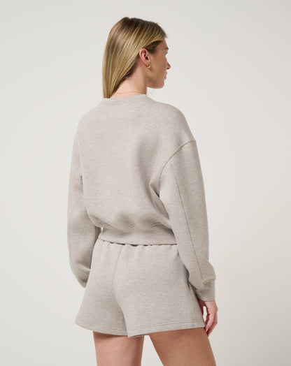 TravisMathew | Cloudscape Pullover - Heather Savannah Tan