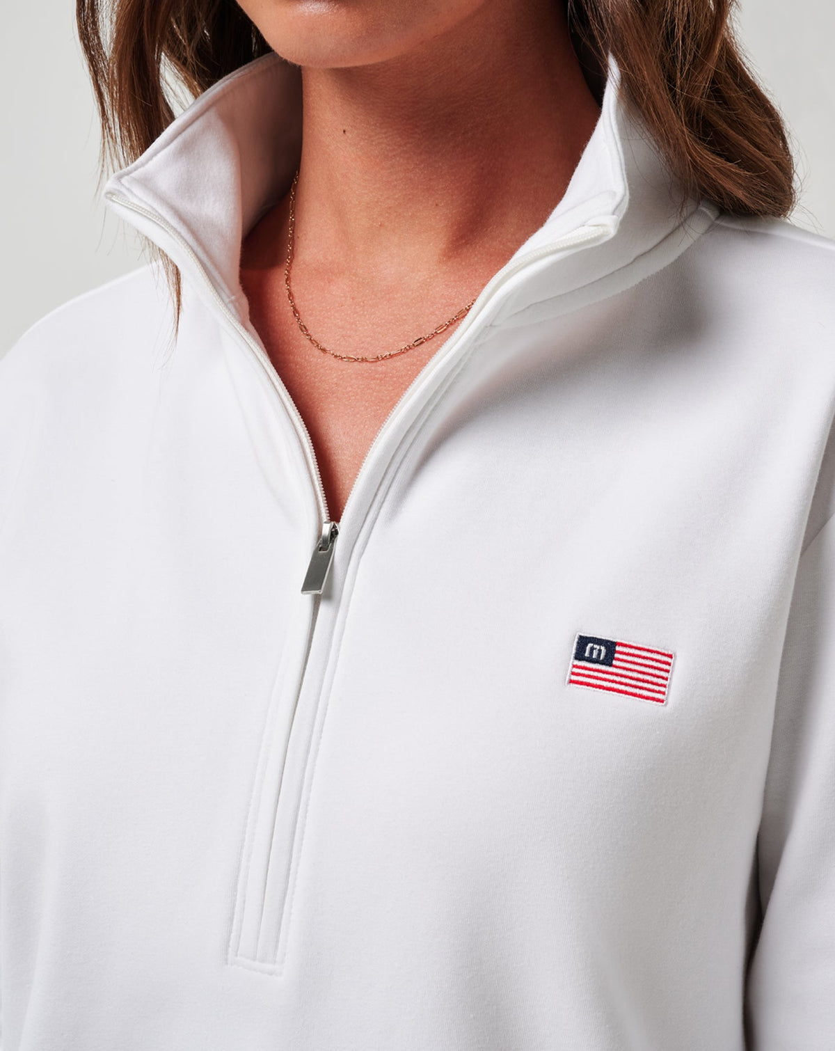 TravisMathew | Tasmin Half Zip - White