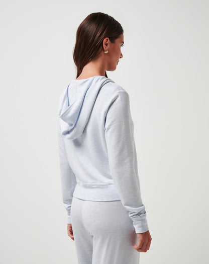 TravisMathew | Cloud Terry Zip Hoodie - Heather Ancient Water
