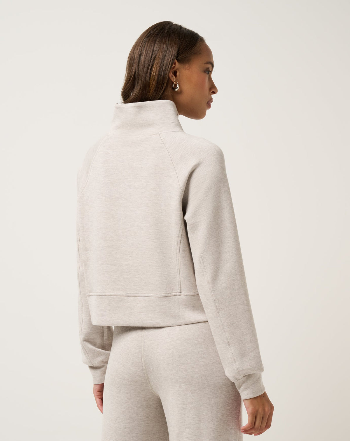 TravisMathew | Skyloft Soft Funnel Neck - Heather Savannah Tan