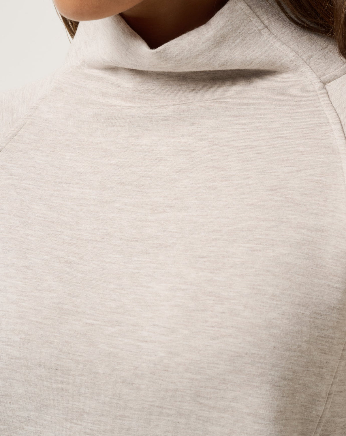 TravisMathew | Skyloft Soft Funnel Neck - Heather Savannah Tan