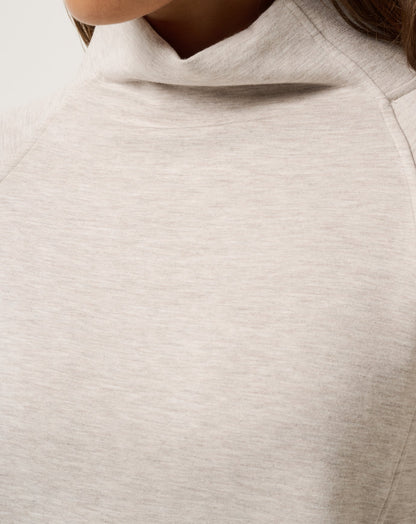 TravisMathew | Skyloft Soft Funnel Neck - Heather Savannah Tan